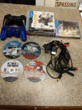 PlayStation 3 and 4;games, power cords, 2 controllers