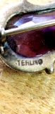 Sterling Violin Pin
