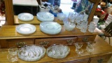 4 piece Crystal dish set with extras