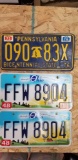 Lot of Three License Plates