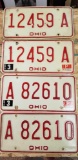 1980 Ohio License Plates