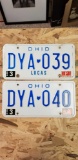 1982 Ohio License Plates