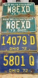 Vintage Ohio License Plates