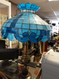 Stained Glass table lamp w/leaded shade