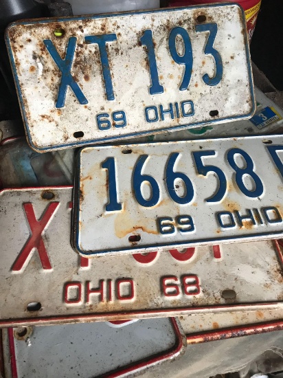 Vintage license plates