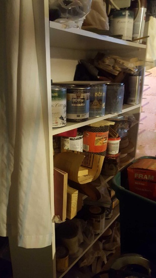 Shelf of paint