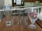 Crystal glass large shot glass and 3 beer glasses