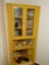 Tall yellow corner cabinet ONLY M.BR