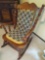 Wooden rocking chair with cushion LF.R.BR.