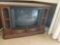 Vintage tv and entertainment center
