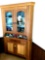 Large corner cabinet with glass doors