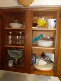 Contents of top kitchen cupboards