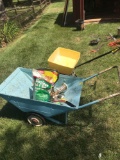 Lawn maintenance lot Includes wagon spreader insect control chemicals