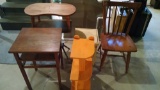 Miscellaneous Furniture lot including lamp tables and chair