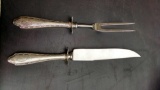 Sterling handled knife and fork