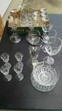 Lot of crystal glassware lncludng Block lead crystal