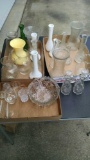 Large lot of vases in crystal glassware