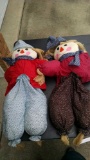 Two 30 inch scarecrow dolls