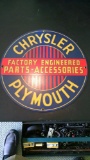 11 inch Chrysler Plymouth Factory engineered parts accessories metal sign