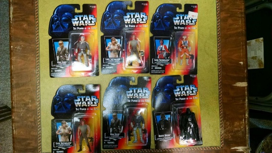 Six Star Wars figures NOS 1995