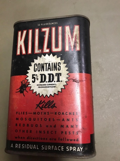 Vintage collectible Kilzun can