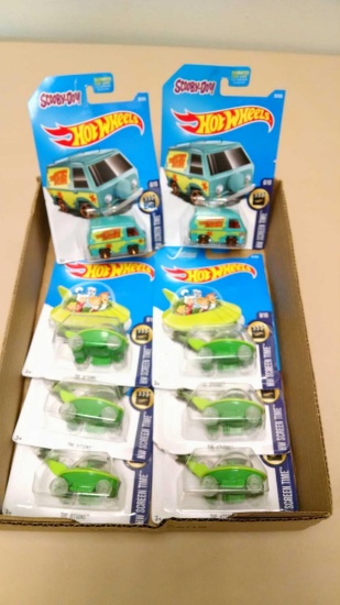 Hot Wheels Jetsons and Scooby-Doo cars