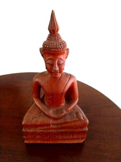 11 inch carved Buddha from Thailand 1971