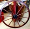 46 inch vintage Wood wagon wheel
