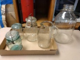 5 vintage jars