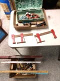 Assorted clamps and tools
