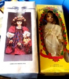 Two Collectible Porcelain Dolls