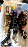 Curling irons and hair dryer