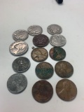 14 assorted U.S. coins