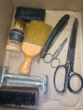 Lot of assorted shaving razors and misc,