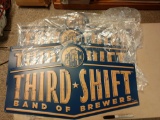 3 third shift band of Brewers metal signs