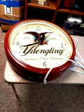 20 inch yuengling clock with neon light