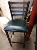 Black padded high chair