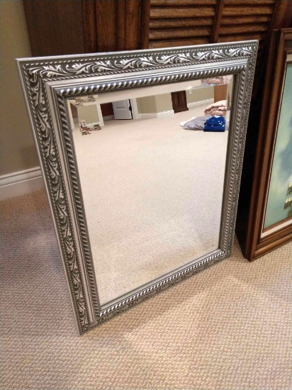 20 inch by 25 inch framed mirror