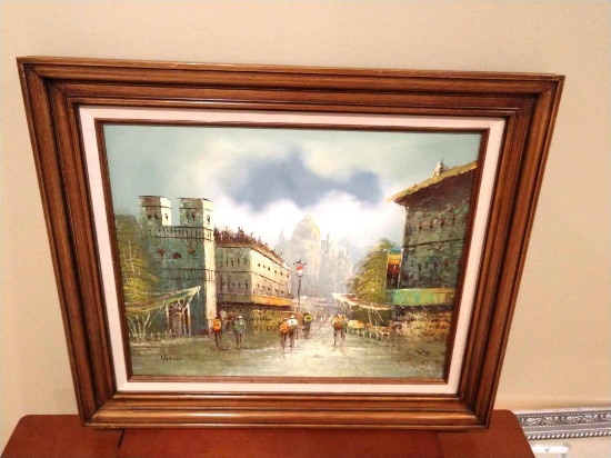 22 in x 26 in framed painting