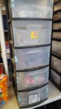 Craft lot with 5 drawer organiser