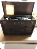 Machinist tool box with content