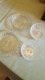 Clear Glass plates and bowls
