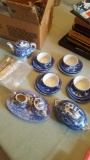 Child size porcelain tea set occupied japan