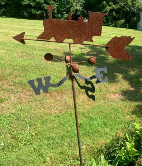 Back yard, weathervane