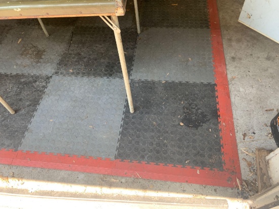 Interlocking floor squares Used