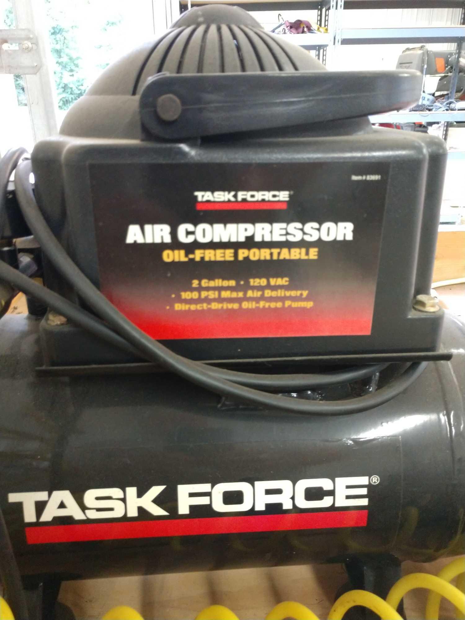 Task force cheap air compressor