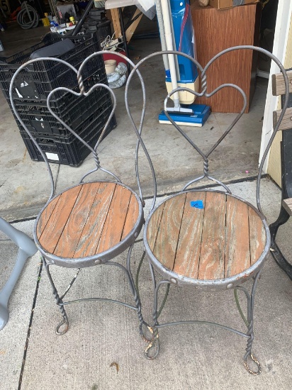 Two cafe chairs