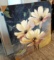 Large 40 by 40 painting of flowers