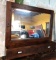 30 by 24 vintage style Hall mirror w/storage
