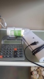Office receipt calculator and laminator